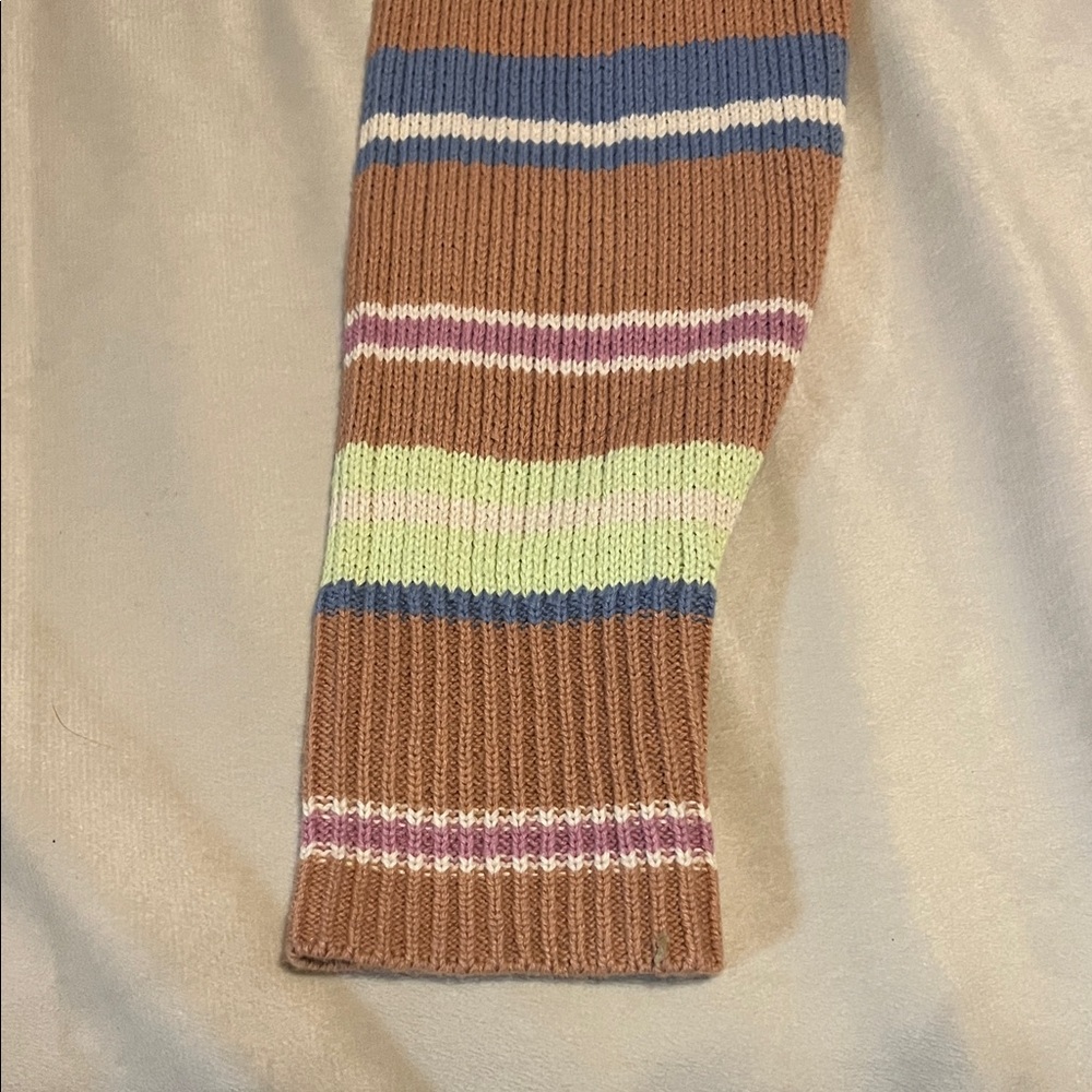 Roxy Multicolor Striped Ribbed Crop Top - Picture 5 of 7